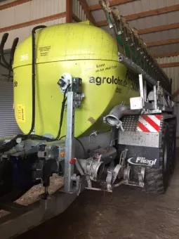 Fliegl Polyline Pumptankwagen 14000 l, Bodennah mit Schleppschuhverteiler SKATE